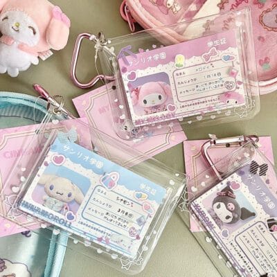 Cinna/Melo/Kuku/KT Clear Card Holder Mini Pouch | Kawaii Gift Shop