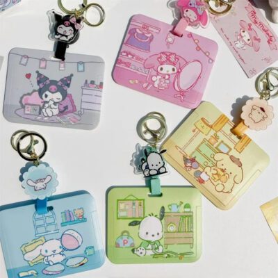 Slid Sanrio Retractable Horizontal Card Holder | Kawaiigiftshop