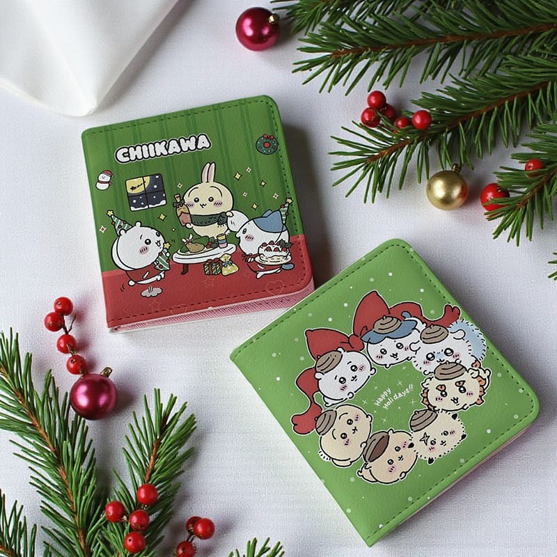 Chiikawa Christmas Wallet | Magnetic or Button Snap | Kawaiigiftshop